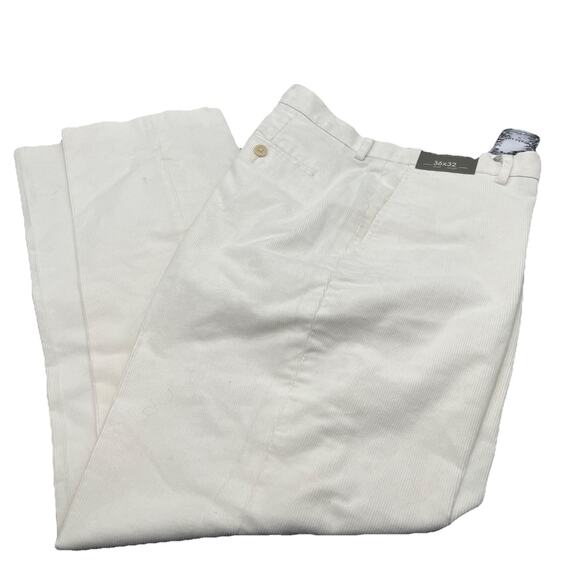 DANIEL CREMIEUX 36x32 Corduroy Pants Signature Collection White. {G}. - Picture 1 of 16